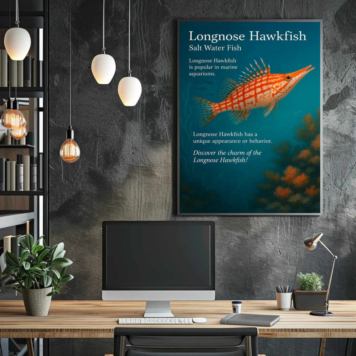 Discover the Longnose Hawkfish Poster