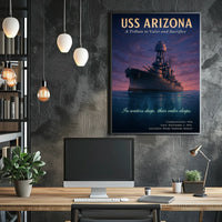 USS Arizona Poster A Legacy Of Courage For History Buffs