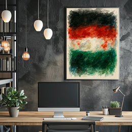 Abstract Watercolor Flag Poster