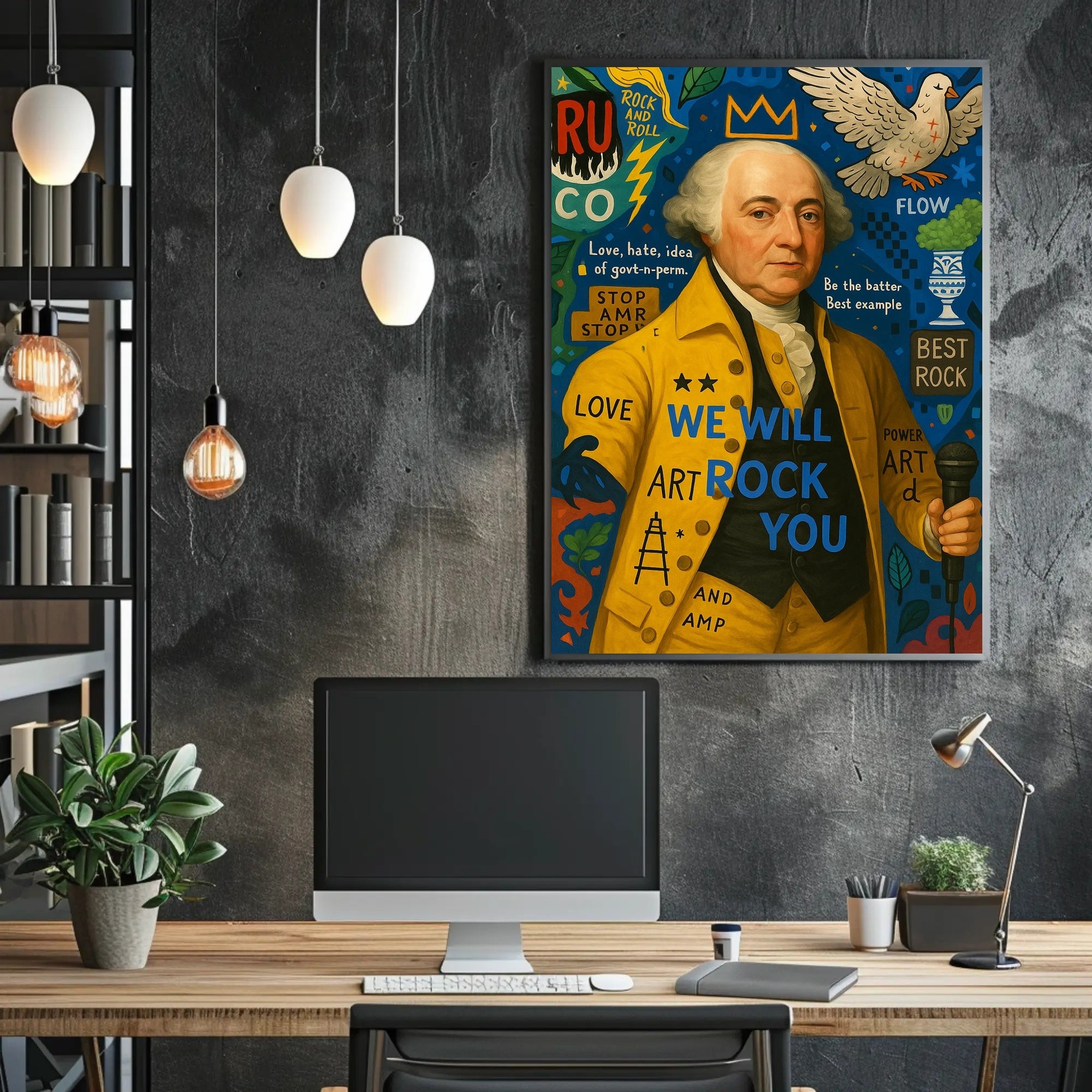 18th Century Rock Fusion Art for Modern Spaces