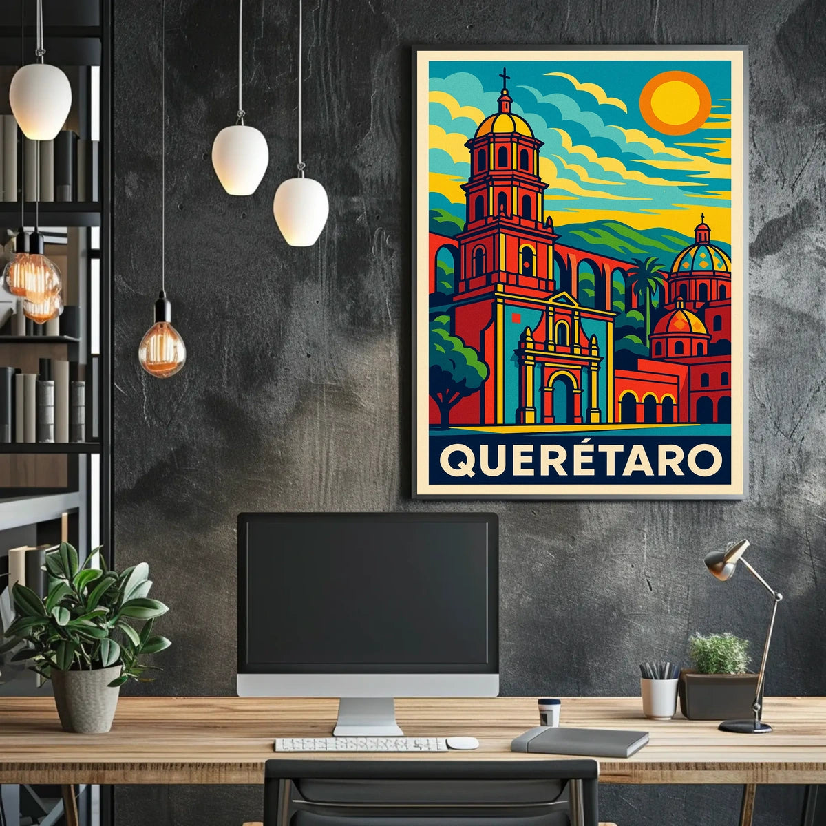 Querétaro Vibrant Heritage Poster
