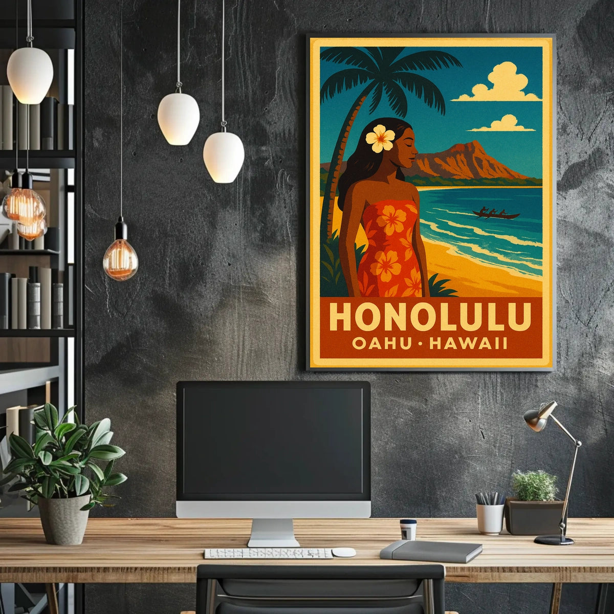 Honolulu Paradise Poster