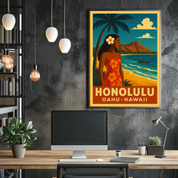 Honolulu Paradise Poster