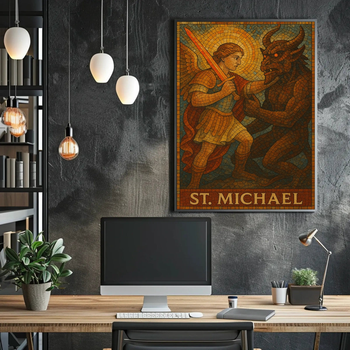 Saint Michael Sacred Art poster