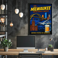 Milwaukee Landmarks Poster PosterGoat