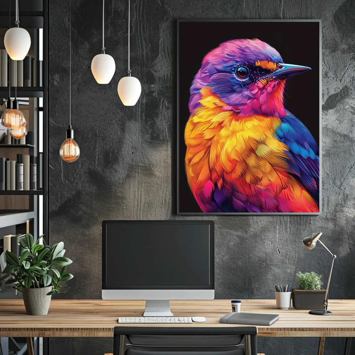 Vibrant Avian Artistry Poster