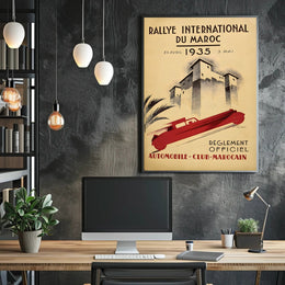 Rallye International du Maroc 1935 Poster