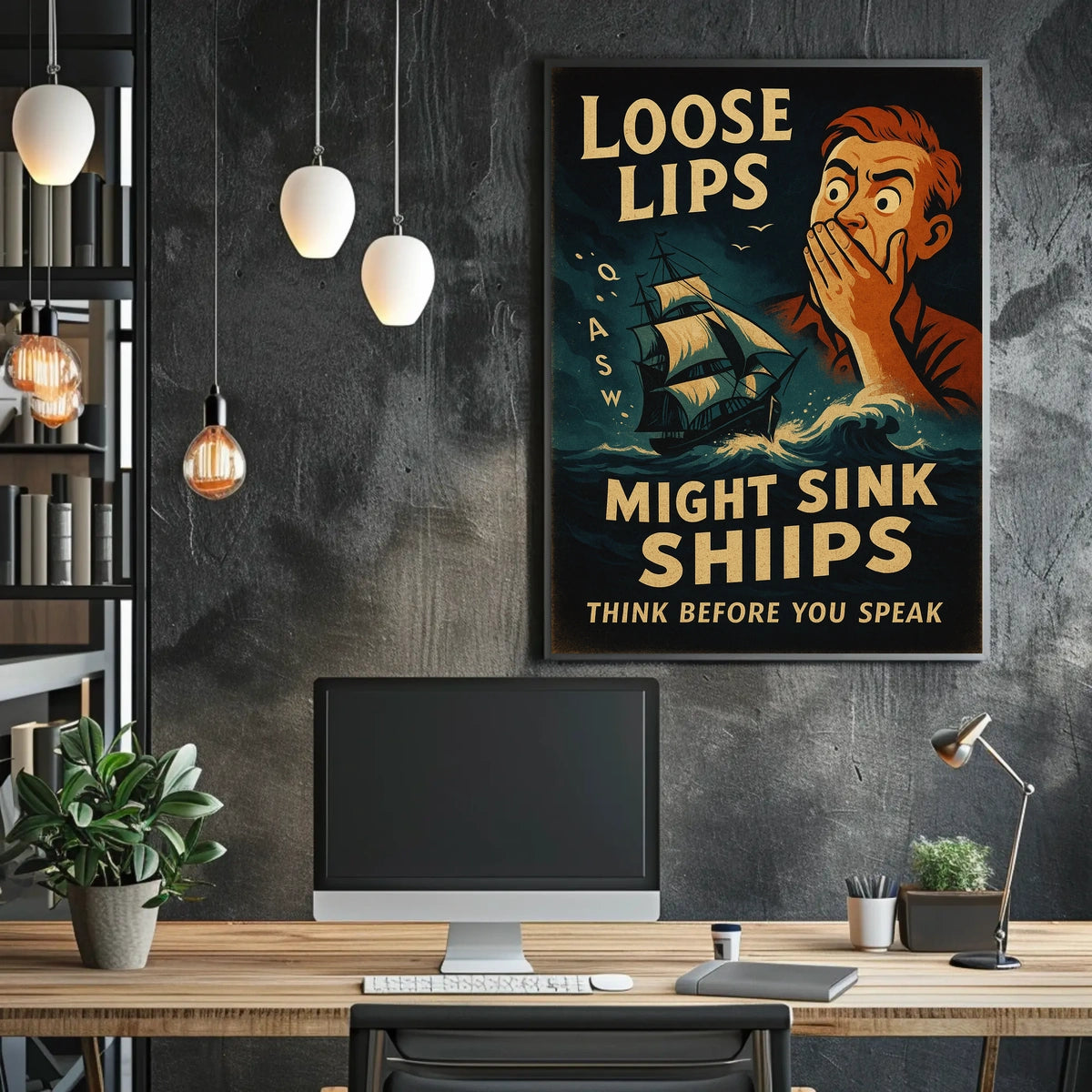 Loose Lips Might Sink Ships Poster