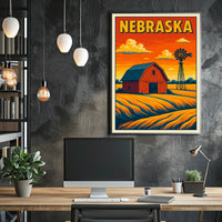 Nebraska Countryside Poster