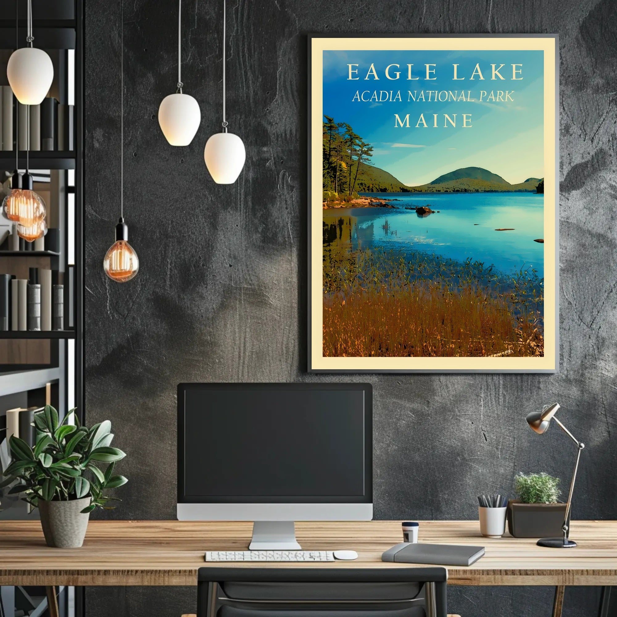 Eagle Lake Scenic View National Park Poster