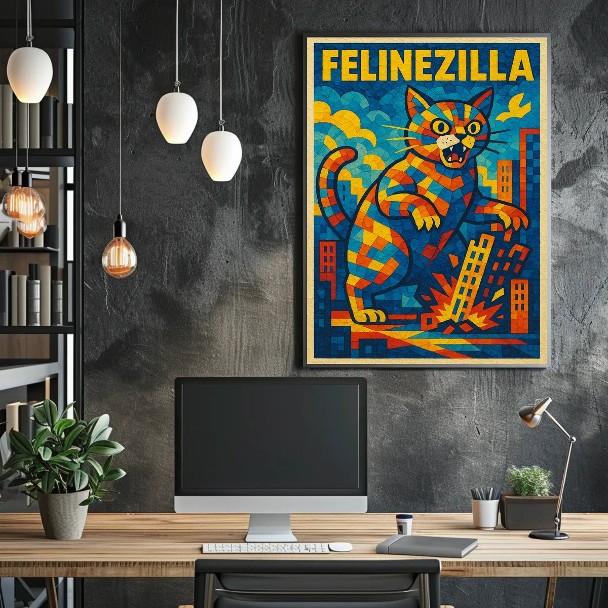 Felinezilla Poster