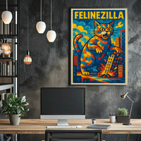 Felinezilla Poster