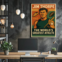Jim Thorpe Legendary Athlete Poster