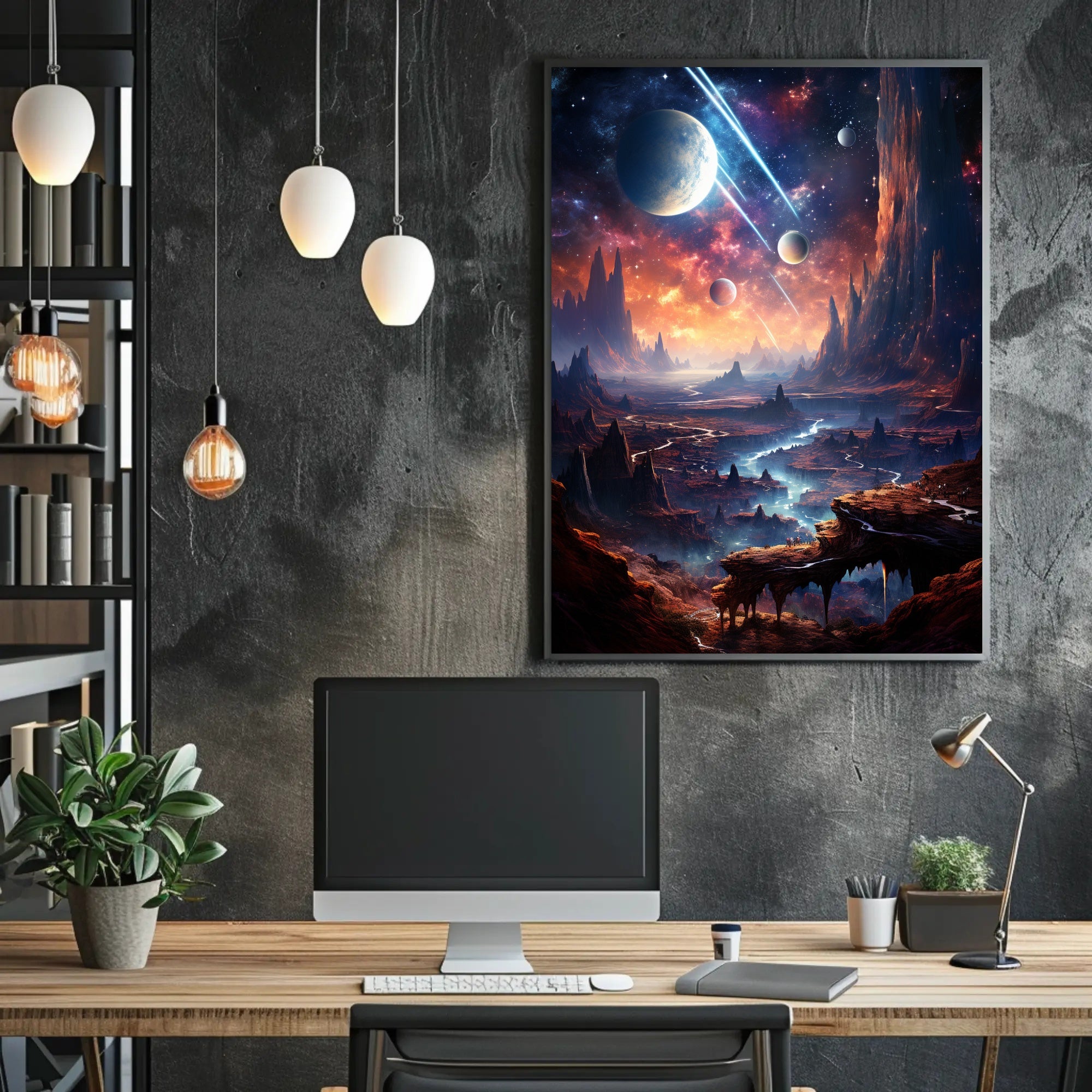 Cosmic Landscape Poster PosterGoat