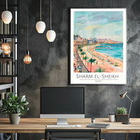 Sharm El-Sheikh Beach Scene Poster PosterGoat