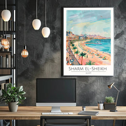 Sharm El-Sheikh Beach Scene Poster PosterGoat