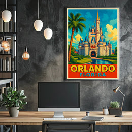 Orlando, Florida Enchanted Destination Poster