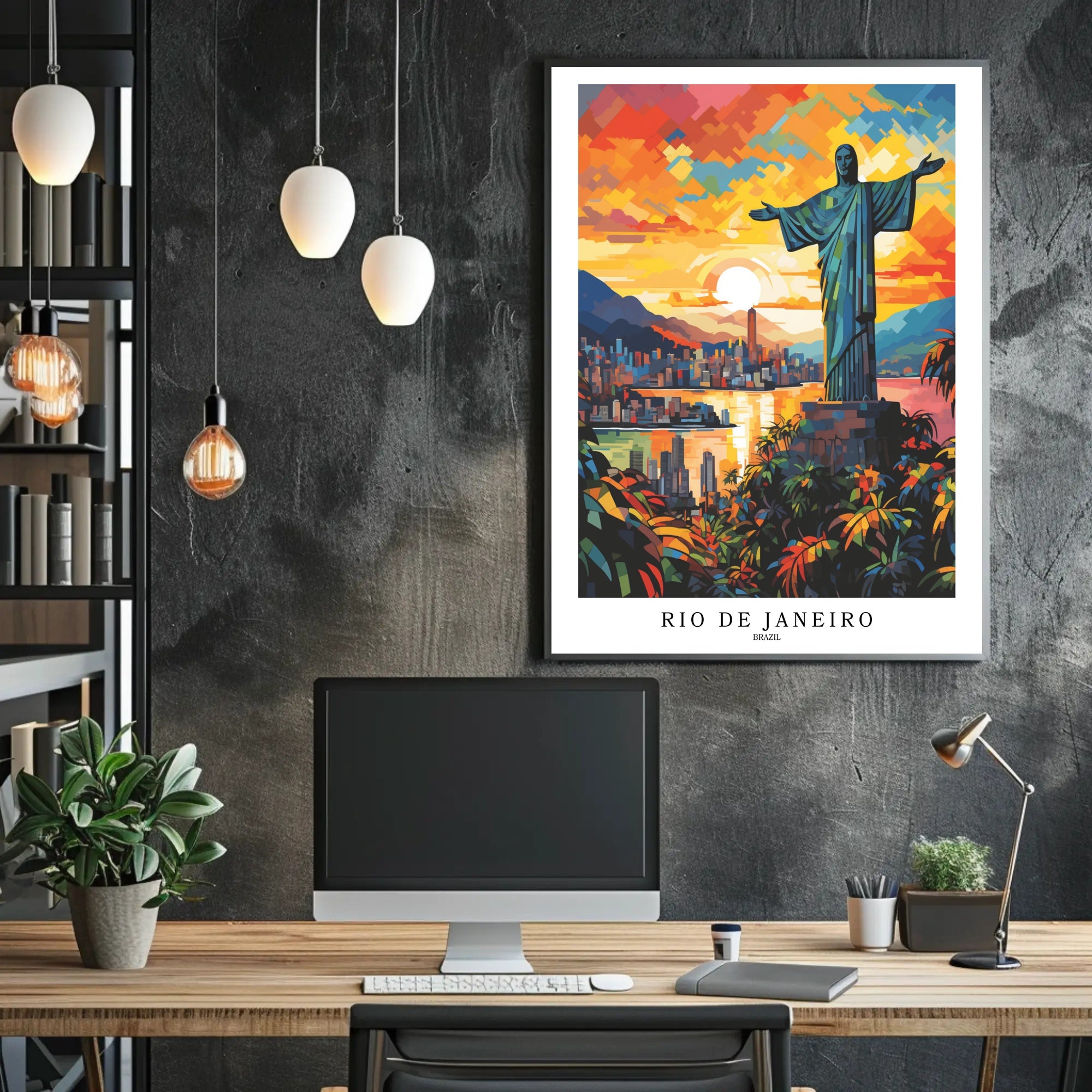Rio de Janeiro Sunset Poster PosterGoat