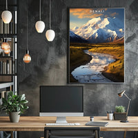 Denali National Park Scenic Poster Wall Art Print
