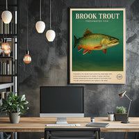 Brook Trout Freshwater Fish Poster PosterGoat