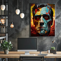 Abstract Portrait Of A Leader Abstract Poster PosterGoat