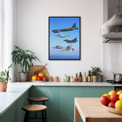 Vintage Poster Military Jets Formation