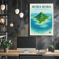 Bora Bora Tropical Island Travel Poster PosterGoat