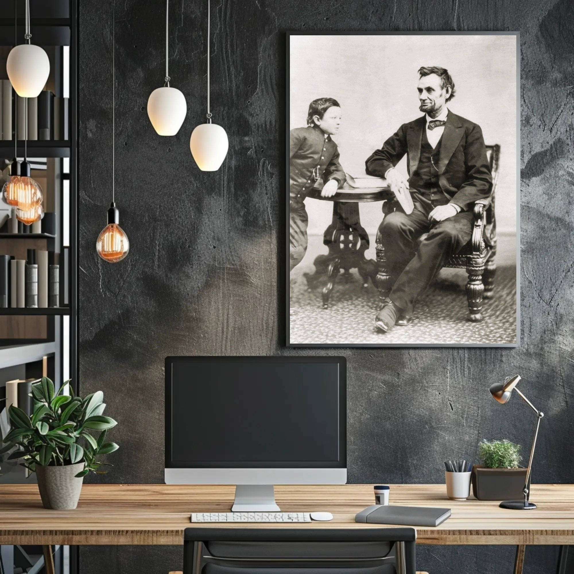 Abraham Lincoln Colorized Bowtie Poster Modern Retro Aesthetic PosterGoat
