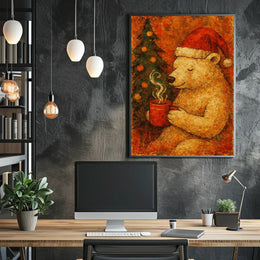Bear Christmas Poster