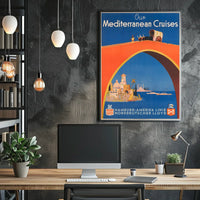 Mediterranean Cruises Advertisement Poster