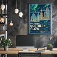 Anchorage Northern Glow Poster
