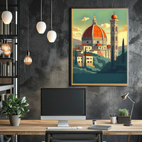 Artistic View of Florence's Duomo Poster