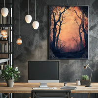 Enchanted Forest Gateway: Abstract, Artistic, or Pop Culture Poster