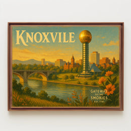 Knoxville Travel Poster Gateway to the Smokies