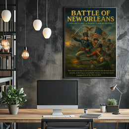 Battle Of New Orleans A Pivotal Clash Poster