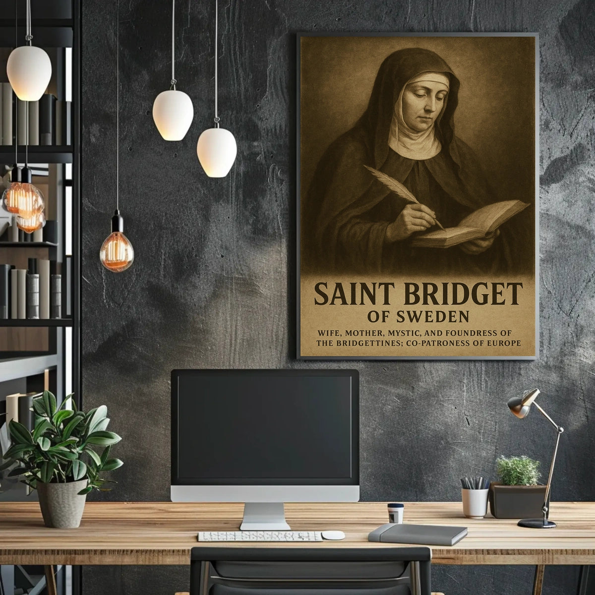 Saint Bridget Of Sweden Poster