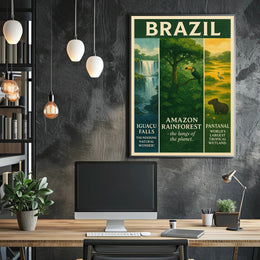 Wonders of Brazil Poster PosterGoat