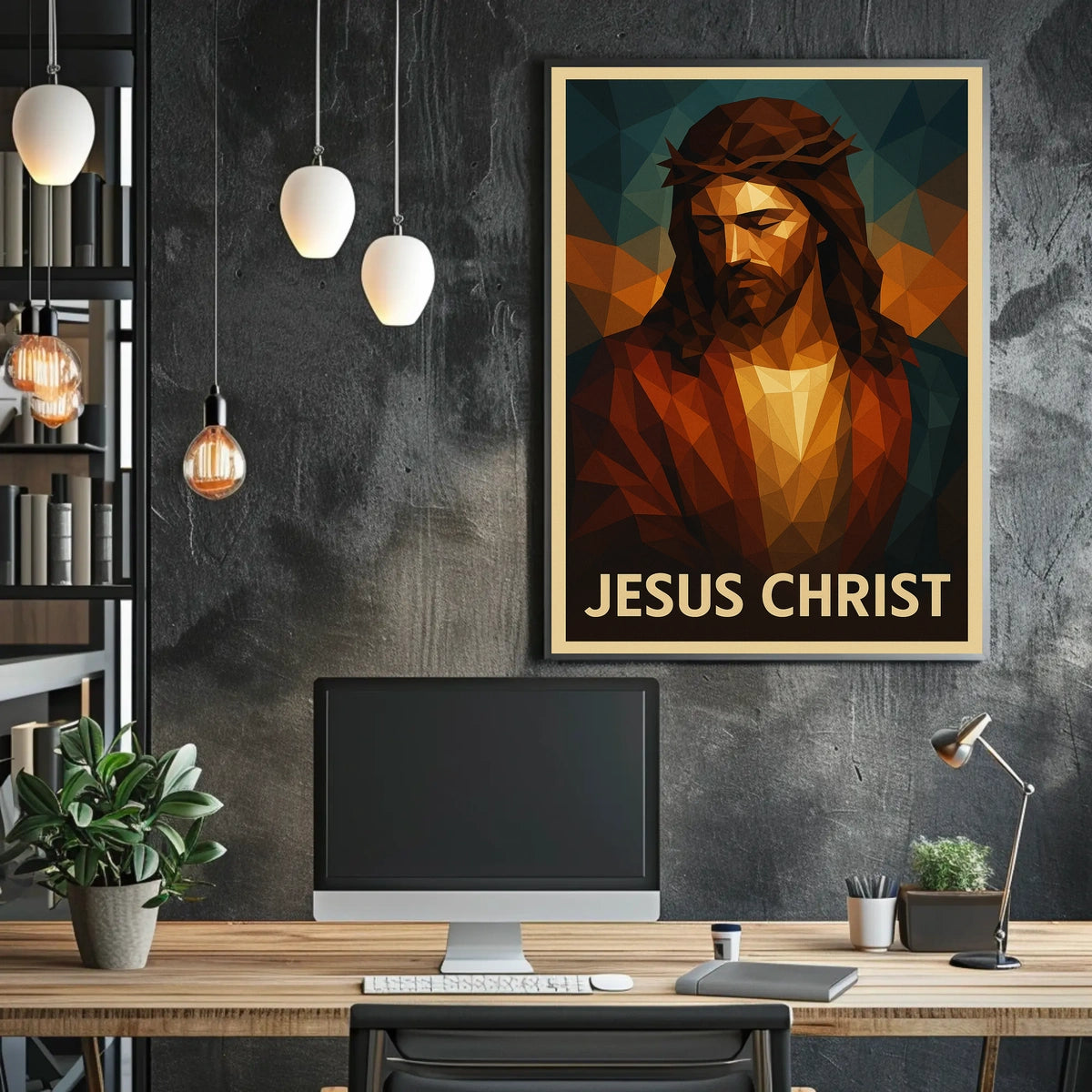 Jesus Christ Artistic Representation Poster