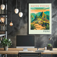 Machu Picchu Adventure: Stylized Travel Poster
