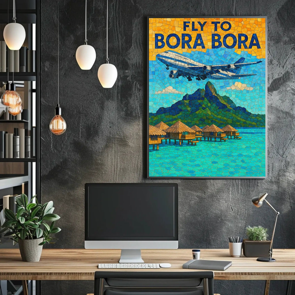 Fly To Bora Bora Poster