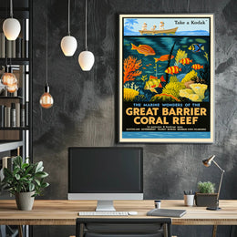 Marine Wonders of the Great Barrier Reef Poster PosterGoat