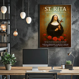 St. Rita  Patron of Impossible Causes Poster PosterGoat
