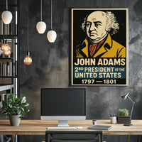 John Adams 2nd President Poster