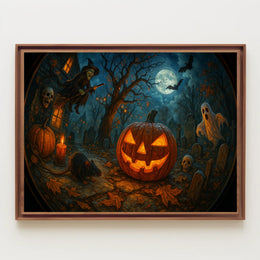 Halloween Urban Night Gothic Poster