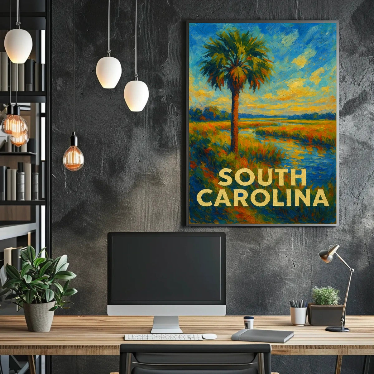 South Carolina Landscape Poster