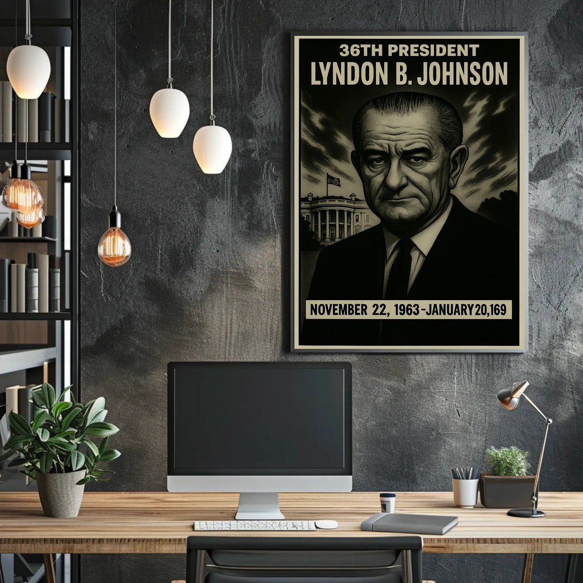 Lyndon B. Johnson 36Th President Poster