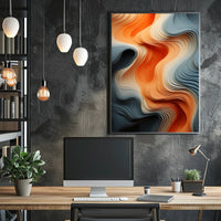 Fluid Waves Of Color Poster PosterGoat