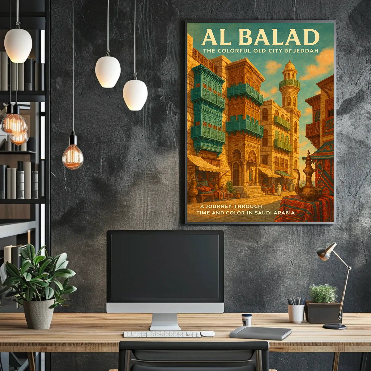 Al Balad The Colorful Old City Of Poster