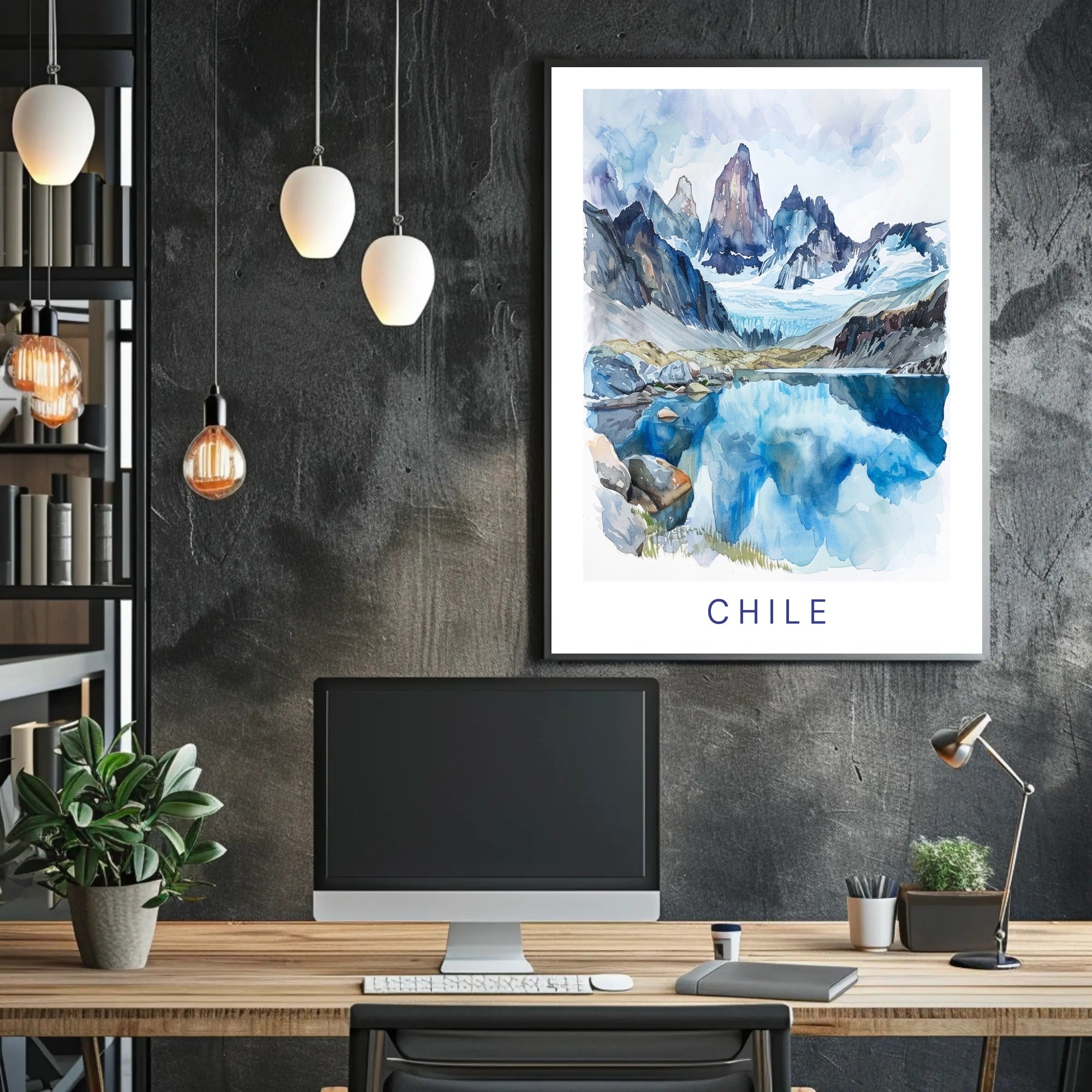 Chile's Majestic Mountainous Landscape Travel Poster PosterGoat