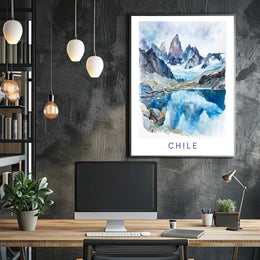 Chile's Majestic Mountainous Landscape Travel Poster PosterGoat